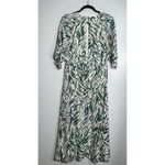 Ba&sh  Vee Wrap-effect Midi Lady Dress Size Small Green White NEW Animal Print Photo 8