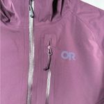 Outdoor Research Aspire Hooded‎ Rain Jacket in Purple Size Extra Small Photo 3