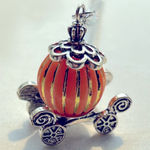 Cinderellas Pumpkin Carriage Necklace Orange Photo 0