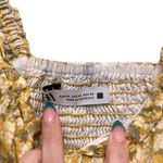 ZARA  Yellow Ditsy Floral Smocked Mini Dress Size XS‎ Photo 6