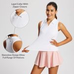 Women's Golf Shirts Tank Tops Sleeveless Tennis Polo Racerback with Collar Athletic Tanks Quick Dry Photo 4