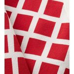 Esprit  Red and White Grid Pattern Women's Top in XS Photo 2
