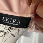 Akira Satin Corset Hooks Vintage Y2K Puff Sleeve Coquette Pastel Victorian Steampunk heart neck Cropped Blouse cottage western Barbie Women's Size XL Pink top Photo 3