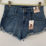 Sincerely Jules Distressed Denim Super High Rise Shorts Women Photo 0