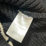 IRO  Distressed Chunky Knit Crewneck‎ Sweater Black Medium Grunge Moto Cotton Photo 3