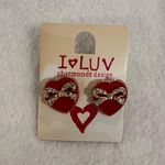 I Luv Charmonde Red Heart Earrings Photo 0
