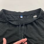 Old Navy  Black Linen Blend High Rise Pull On Shorts XL Photo 2