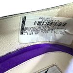 Brian Atwood Jael Kitten Heel Pumps Satin Floral Embellished Size 39‎ US 8 Purple Photo 14