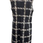 Vince Camuto  Black and White Checked Sheath Dress Size 8 SKU 1121 Photo 1