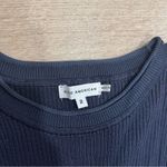 Good American  Midnight Navy Blue Plaited Ribbed Bodycon Mini Dress Size 2/M Photo 3