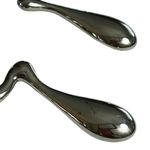 Pretty Little Thing Silver Abstract Curved Drop Statement Earrings Photo 3