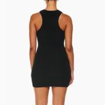 Aritzia Babaton Black Ribbed Sculpt Knit Racer Back Dress classic minimalist Photo 2