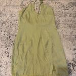 Princess Polly  Cindy Mini Halter Dress Sage green woman's size 6 Photo 0