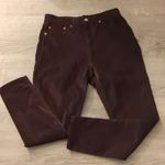 Levi's purple moleskin wedgie skinny jeans size 10 Photo 0