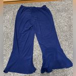 Slinky Brand New Silky Brand Blue High Waisted Flared Pants L Photo 11