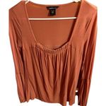 NWOT Y2K Moda International Terracotta Top Medium Red Photo 0