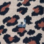 EXPRESS Sweater Leopard Print Cheetah Crew Neck Long Sleeve Brown Edgy Medium Photo 5