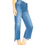 We The Free Free People  Maggie Mid Rise Distressed Hem Straight Jeans Size 28 Photo 1