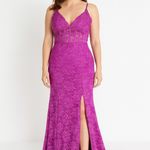 Morgan & Co. Fuchsia Lace Maxi Dress Purple Size undefined Photo 3