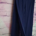 BEACHES & BOHO NAVY FLOWY LARGE SPLIT SWIM COVER STYLE LAYERING PANTS LARGE Blue Photo 5