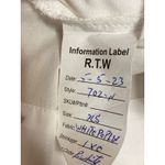 DL1961  White Collared Short Sleeve Button Up Crop Poplin Shirt Blouse Top Sz XS Photo 3