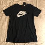 Nike Women’s  Tee Swoosh Logo Black White Small Shirt Photo 1