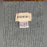 DonniBlack Gray Cream Color Block Wide Knit Scarf Wrap 76L X 26W White Photo 1