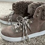 Sam Edelman  Leather Faux Shearling Upper High Top Lace Up Seude Snow Boots 8.5 Photo 6
