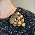 1 of 1930s Vintage Miriam Haskell Grape Pearl Dress Clips/Fur Clips!!! Gold Photo 6