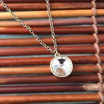 Trifari Vintage Crown  Single Crystal Necklace Photo 3