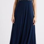 NWT Pisarro Nights Women's Blue Faux Pearl Bodice Gown size 14 Photo 0