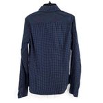 Scotch & Soda Maison Scotch Blue Long Sleeve Checked Pattern Dress Shirt Women Size 4 Photo 2