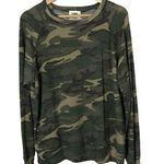 LNA Green Crew Neck Camo Long Sleeve T-Shirt L Photo 0