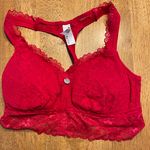 DKNY Sports Bra Small Red/lace/padded Photo 1