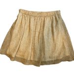 Old Navy  Woman’s Tan and Cream Midi Pleated Skirt Photo 1