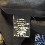 Tibi Abstract Blue 100% Silk Luxe Modern Sz 0 Pencil Ruffle Detail Women's Skirt Photo 7