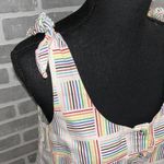 Target Vintage  Pride Rainbow Lines Gender Inclusive Linen Dress Size XS Photo 1