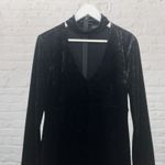 Bardot  Kira Crushed Velvet Choker Black Dress Size 8 Photo 3