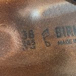 Birkenstock  Gizeh Unisex Leather Sandal Icy Metallic Azure Blue EU 38 US W 7/7.5 Photo 13