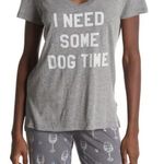 P.J. Salvage ππ Dog Time V-Neck Pajama T-Shirt M Photo 0