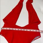 One Piece Sexy Red  Halter Monokini Photo 2