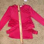 Lovers and Friends Ersa Wrap‎ Top Long Sleeve Pink Blouse Ruched Fitted New Photo 8