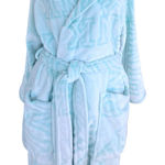 Victoria's Secret Pink The Cozy Soft Short Sherpa Robe Green Aqua M/L Soft Girl Photo 0