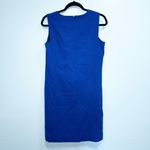 Lafayette 148 New Cobalt Blue Matching Wool Sleeveless Dress and Overcoat Size 8 Photo 8