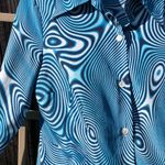 United Colors Of Benetton 90s VTG Benetton Retro Button Up Top, S Photo 5