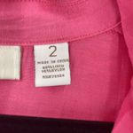 Chico's Womens Linen Blend Button Front Blazer Jacket Pink Size Large Barbie Photo 4