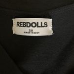 Rebdolls  Black Wrap Front Tie Waist Long Sleeve Top Plus Size 2X Photo 3