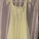 American Threads  yellow gingham mini dress Photo 3