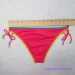NEW Banana Moon watermelon red tie side bikini bottom with seashell, size 42 Photo 4
