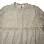 Women’s Green Casual Light Green Baby Doll Sheer Long Sleeve Dress Sz. L Size L Photo 3